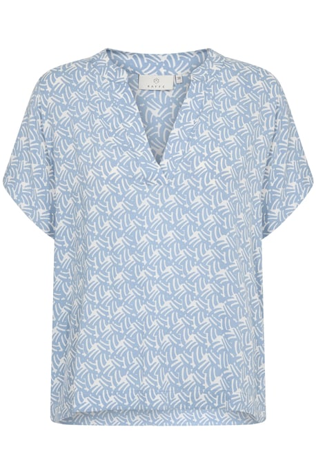 Blouse met korte mouwen Regular fit Blue/Moonstruck Print - Image 4