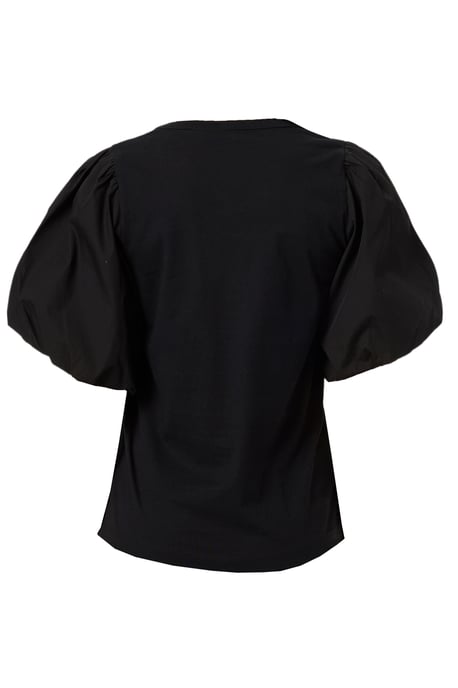 Blouse met korte mouwen Regular fit Blac - Image 5