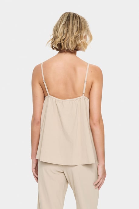 Mouwloos shirt Loose fit Plaza Taupe - Image 3