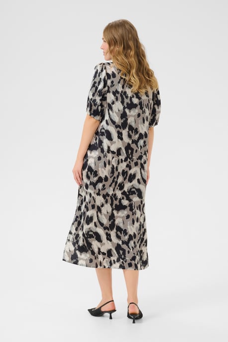 Jurk Casual fit Grey Leopard Print - Image 3