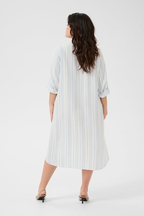 Jurk Loose fit Chalk/Soft Chambray Stripe white blue - Image 3