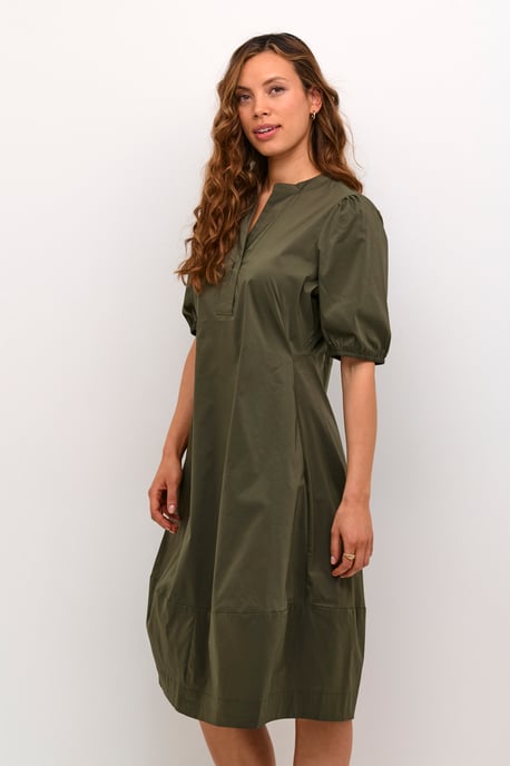 Jurk Casual fit Burnt Olive - Image 3