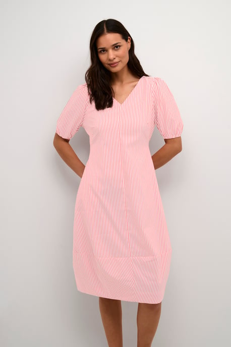 Jurk Casual fit White/Red Stripe white red - Image 2