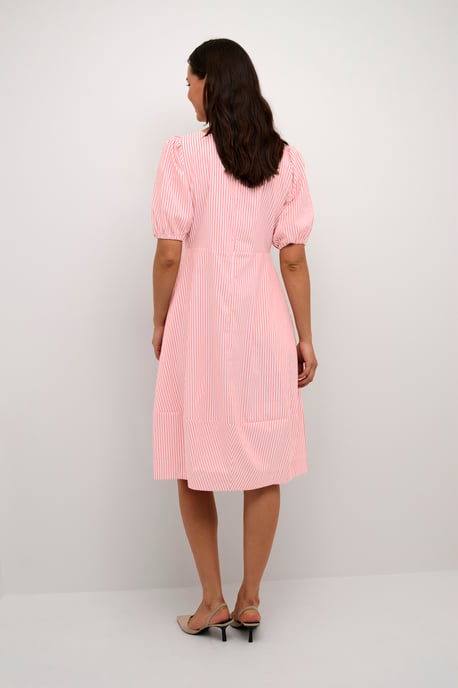 Jurk Casual fit White/Red Stripe white red - Image 3