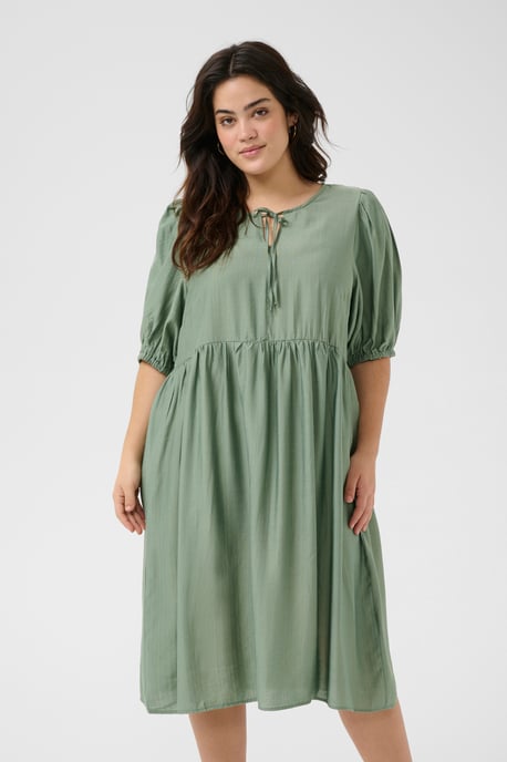 Jurk Regular fit Oil Green - Image 3