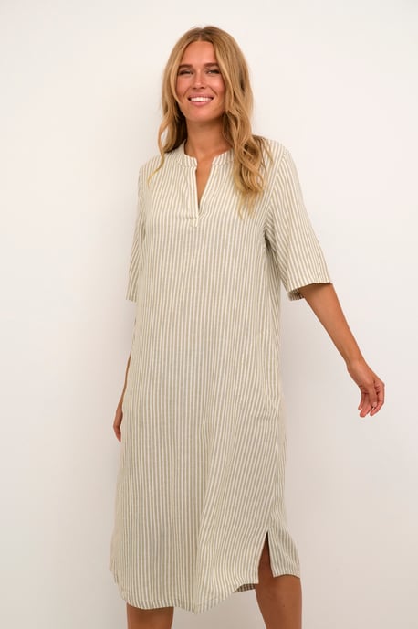 Jurk Relaxed fit Chinchilla/Chalk Stripe multicolour - Image 3