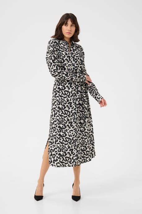 Jurk Baggy fit White/Black Leopard white black - Image 1