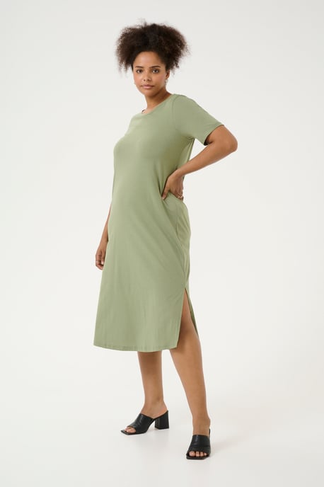 Jurk A-shape Oil Green - Image 2