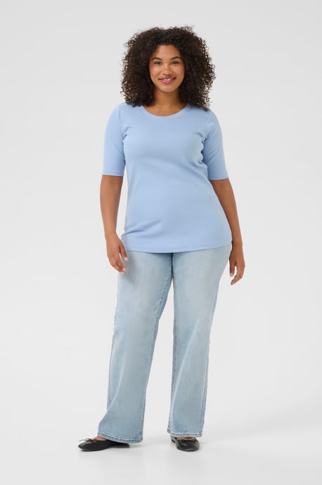 T-shirt Tight fit Soft Chambray light blue - Image 1