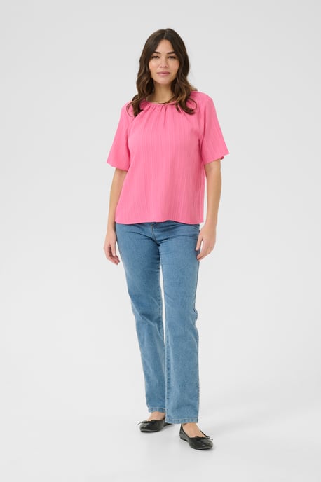 Blouse met korte mouwen Regular fit Azalea Pink CC pink - Image 1
