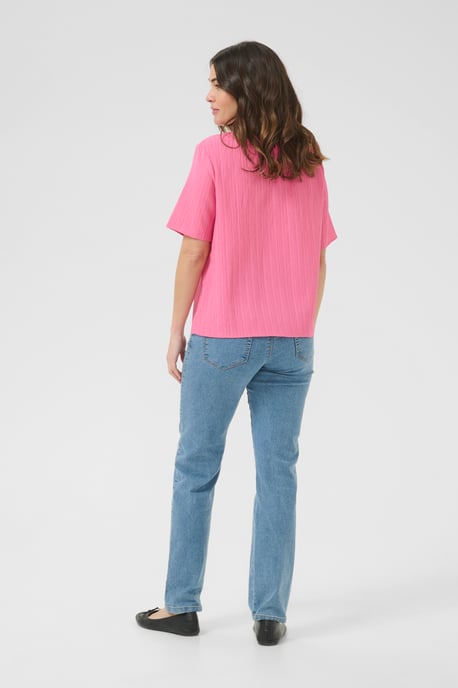 Blouse met korte mouwen Regular fit Azalea Pink CC pink - Image 2