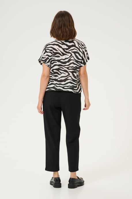 Mouwloos shirt Loose fit Black/Chalk Animal Print - Image 2