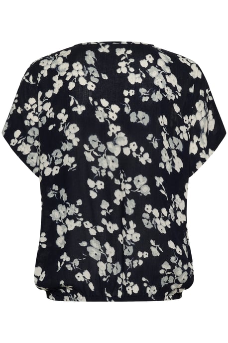 Blouse met korte mouwen Relaxed fit Marine Flower floral - Image 5