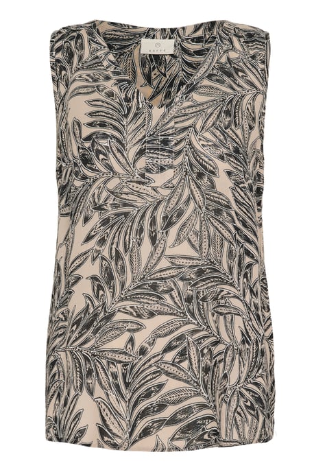 Mouwloos shirt Regular fit Black/Chalk/Red Petit Fleur black white - Image 1