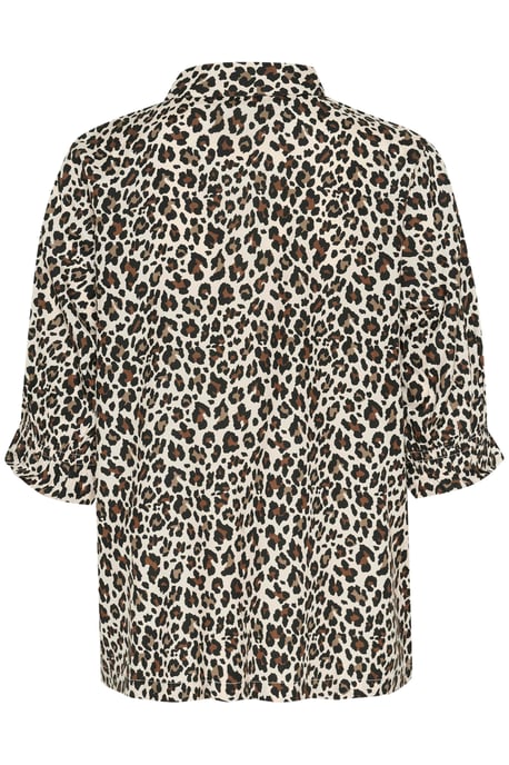Blouse met korte mouwen Regular fit Multi Color Leo Print leopard - Image 5
