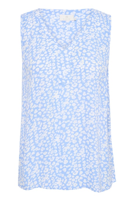 Mouwloos shirt Regular fit Vista Blue / Chalk Flower floral - Image 4