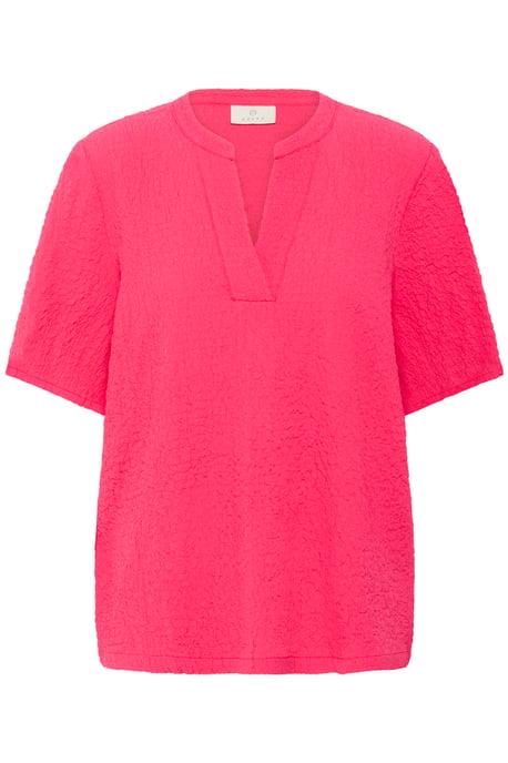 Blouse met korte mouwen Regular fit Raspberry pink - Image 4
