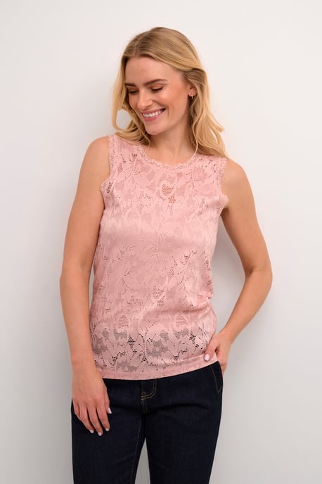 Mouwloos shirt Relaxed fit Pale Mauve rose - Image 2