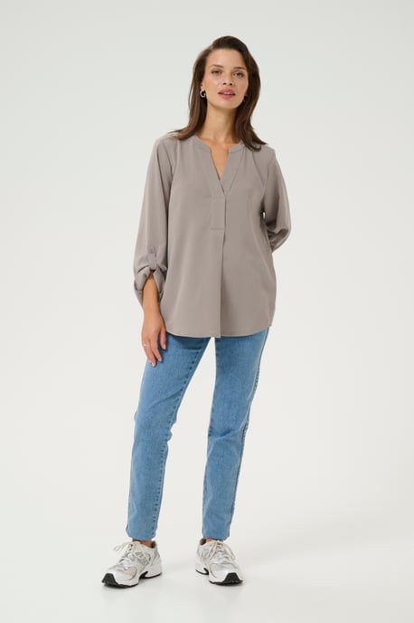 Blouse met korte mouwen Regular fit Steeple Gray grey - Image 1