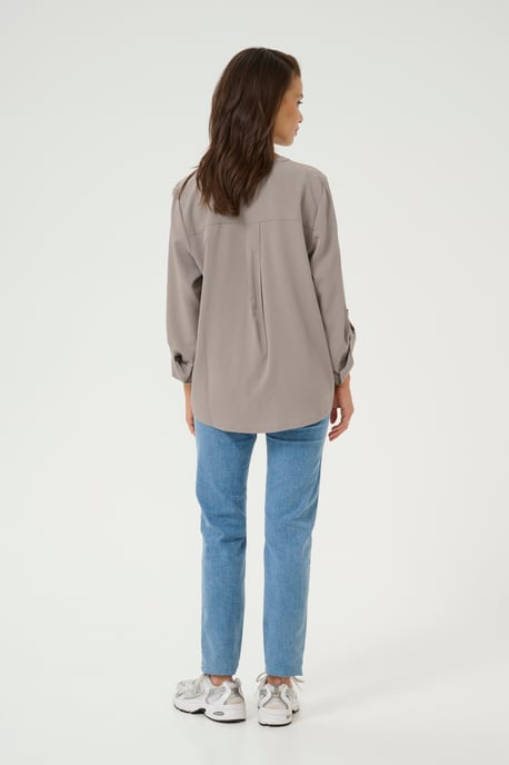 Blouse met korte mouwen Regular fit Steeple Gray grey - Image 3