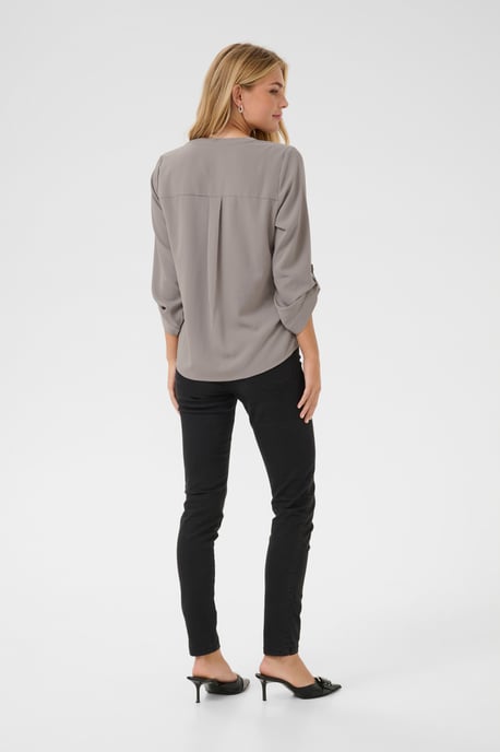 Blouse met korte mouwen Regular fit Steeple Gray grey - Image 4