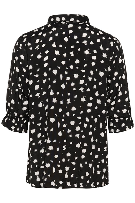 Blouse met korte mouwen Regular fit Black/White Abstract Print black white - Image 5