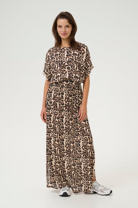 Mouwloos shirt Loose fit Naturel Leopard Print - Image 1