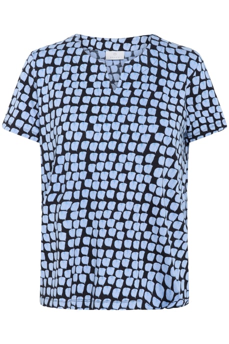 Blouse met korte mouwen Regular fit Black/Blue Graphic Dot black blue - Image 4