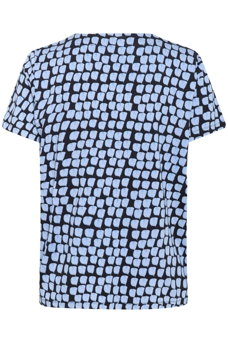 Blouse met korte mouwen Regular fit Black/Blue Graphic Dot black blue - Image 5