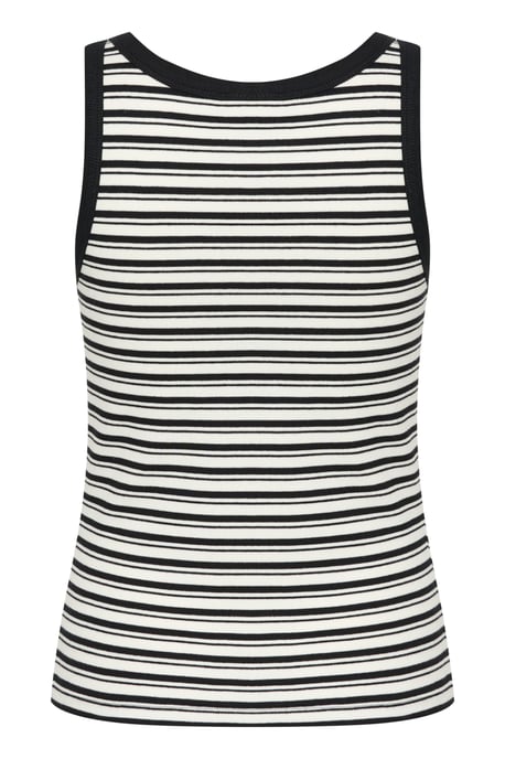 Jersey top Slim fit Ova black stripe black white - Image 5