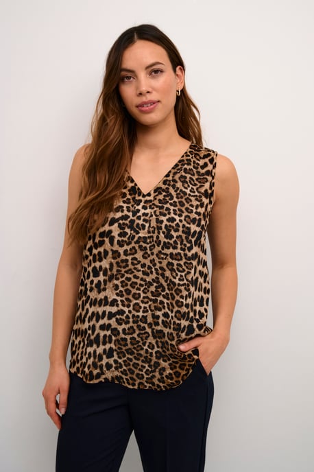 Mouwloos shirt Regular fit Classic Leopard - Image 2