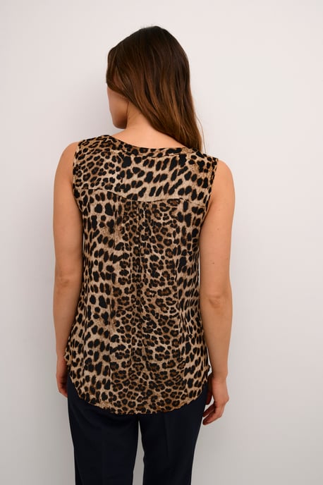 Mouwloos shirt Regular fit Classic Leopard - Image 3