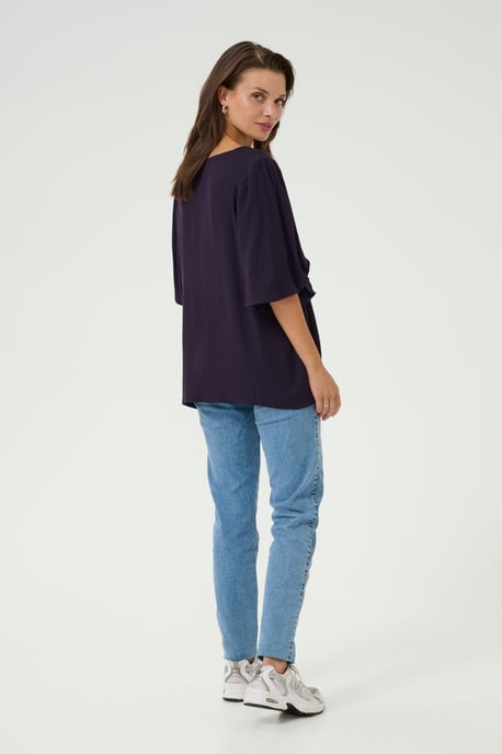 Blouse met korte mouwen Loose fit Dawn Purple - Image 3