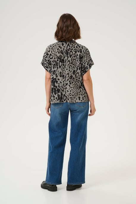 Blouse met korte mouwen Loose fit Moonstruck / Black Animal - Image 2