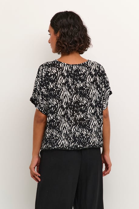Mouwloos shirt Loose fit Black/White Graphic Snake black white - Image 5