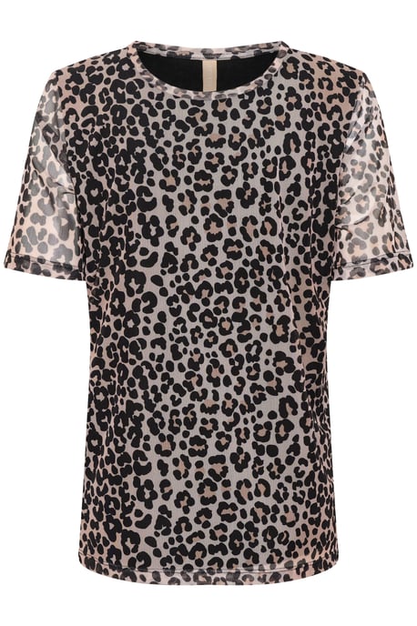 Blouse met korte mouwen Casual fit Leopard - Image 4