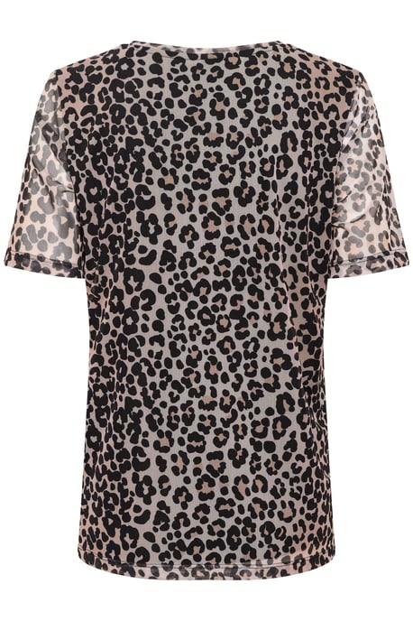 Blouse met korte mouwen Casual fit Leopard - Image 5