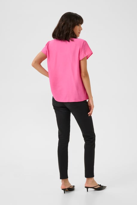 Blouse met korte mouwen Regular fit Azalea Pink CC pink - Image 2