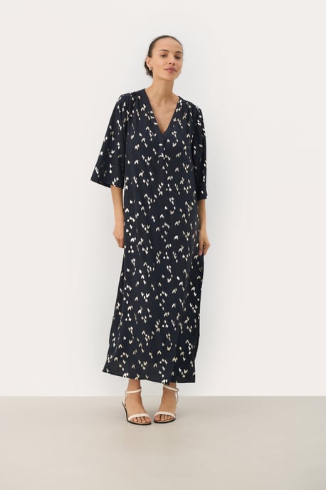 Jurk Regular fit Navy Foil Print navy - Image 2