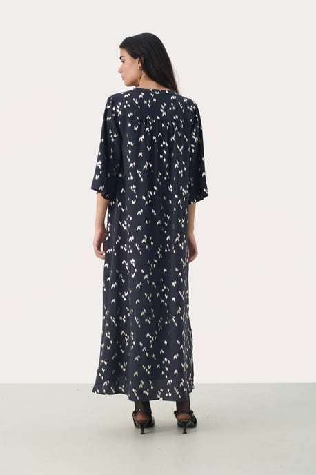 Jurk Regular fit Navy Foil Print navy - Image 5