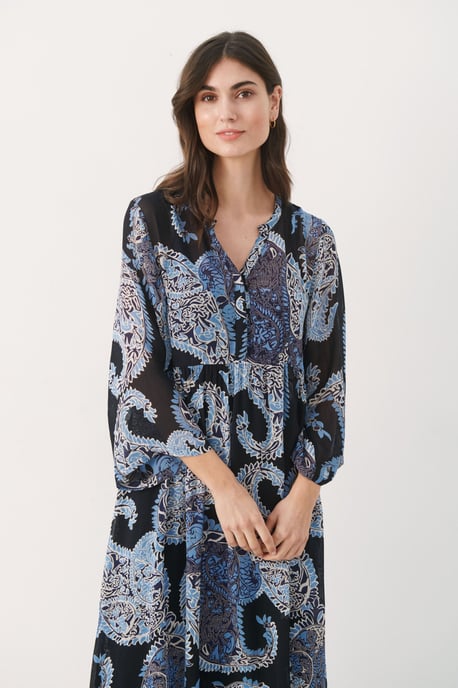 Jurk Relaxed fit Dark Navy Paisley dark blue - Image 5