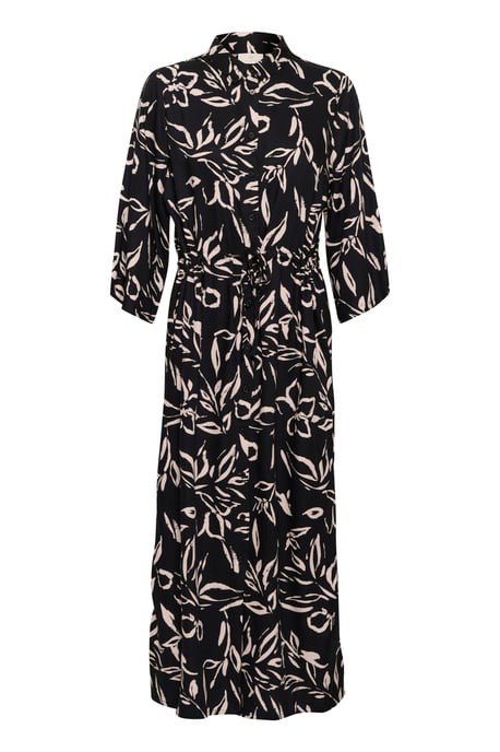 Jurk Loose fit Black/Sand Painted Flower black offwhite - Image 4