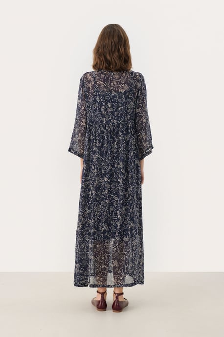 Jurk Relaxed fit Dark Navy Scattered Flower dark blue - Image 3