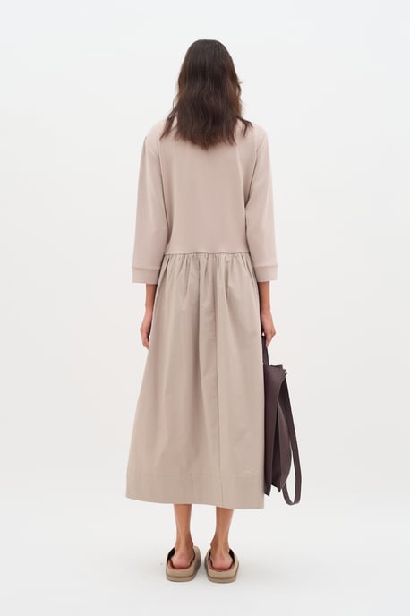 Jersey jurk Relaxed fit Clay beige - Image 3