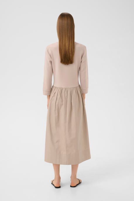 Jersey jurk Relaxed fit Clay beige - Image 4