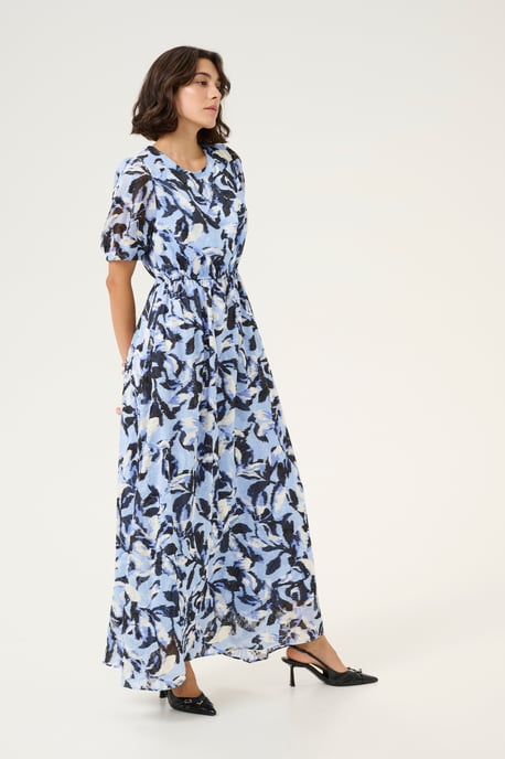 Jurk Regular fit Blue Flower Print - Image 2