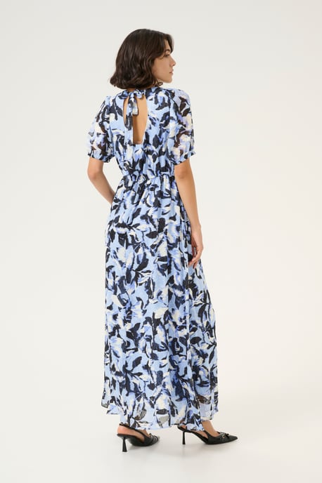 Jurk Regular fit Blue Flower Print - Image 3