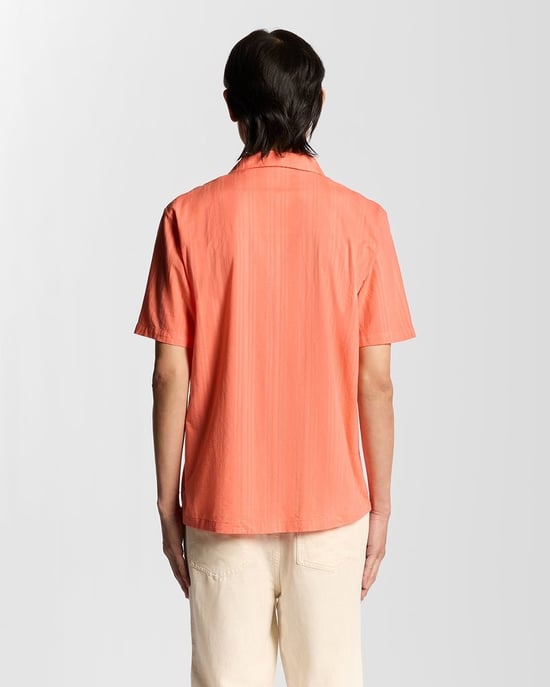 Lyle & Scott Broderie Resort Shirt - Koraal - Image 4