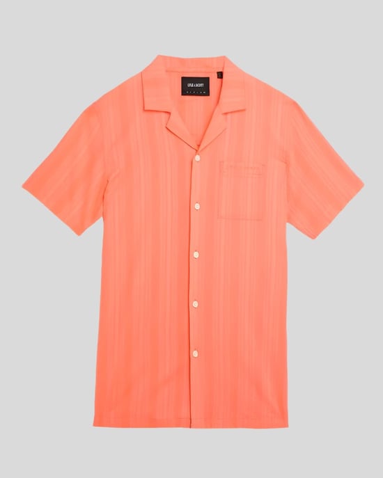 Lyle & Scott Broderie Resort Shirt - Koraal - Image 5