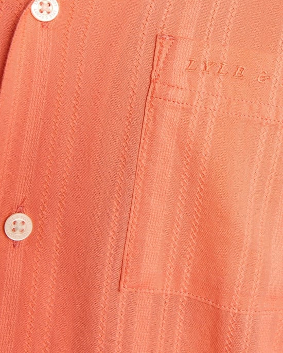 Lyle & Scott Broderie Resort Shirt - Koraal - Image 6